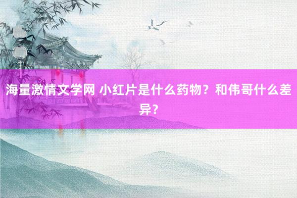 海量激情文学网 小红片是什么药物？和伟哥什么差异？