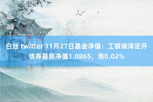 白丝 twitter 11月27日基金净值：工银瑞泽定开债券最新净值1.0865，涨0.02%