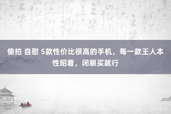 偷拍 自慰 5款性价比很高的手机，每一款王人本性昭着，闭眼买就行