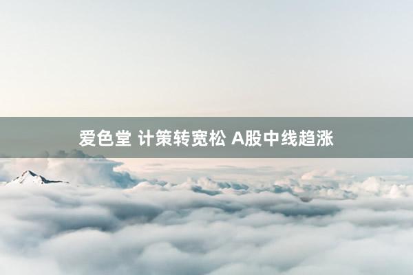 爱色堂 计策转宽松 A股中线趋涨