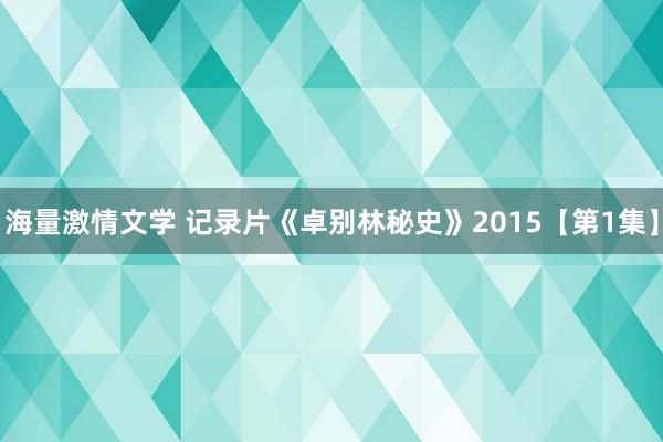 海量激情文学 记录片《卓别林秘史》2015【第1集】