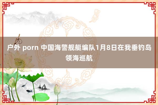 户外 porn 中国海警舰艇编队1月8日在我垂钓岛领海巡航