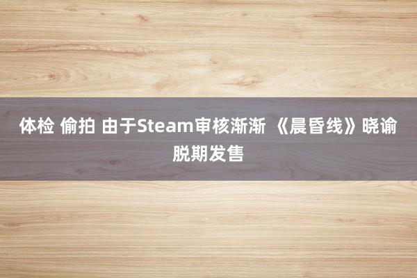 体检 偷拍 由于Steam审核渐渐 《晨昏线》晓谕脱期发售