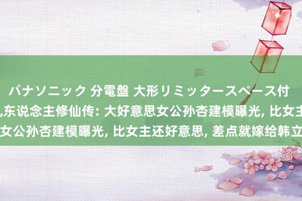 パナソニック 分電盤 大形リミッタースペース付 露出・半埋込両用形 凡东说念主修仙传: 大好意思女公孙杏建模曝光， 比女主还好意思， 差点就嫁给韩立